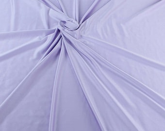 Shiny Milliskin Nylon Spandex Fabric 4 Way Stretch 58" Wide Sold by The Yard Lavender