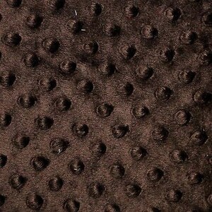Minky Dimple Dot Soft Cuddle Fabric SEW Craft Sold by The Yard Chocolate