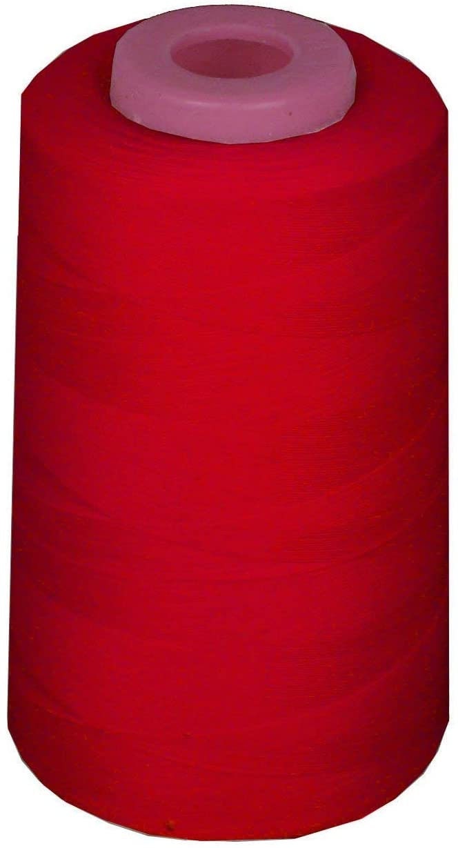 Thread Red Cone 6000 Yards 100% Spun Polyester Cone Serger Thread ( Red , Choose Pack ...