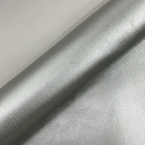 Metallic Silver Marine Vinyl Fabric Sold by The Yard/Vinyl Fabric Faux Leather Pleather Upholstery 54&quot; Wide