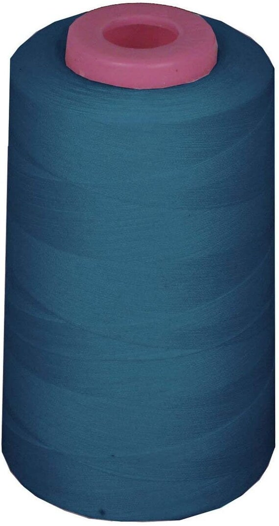 6000 Yards 100% Spun Polyester Cone Serger Thread Dk Teal 