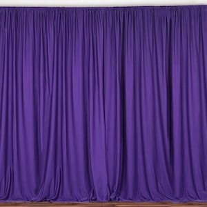 Backdrop Drape Panel, All Sizes Available in Polyester Poplin, Party Supplies Curtains. Seamless Purple