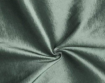 Medium Weight Stretch Two Tone Taffeta Fabric. Sold By The Yard. Silver Gray