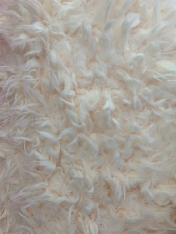 Mongolian Short Pile Soft Faux Fur Fabric Pink main image 0