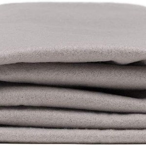 Acrylic Craft Felt by The Yard 72&quot; Wide X 1 YD Long - Silver