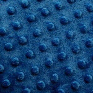 Minky Dimple Dot Soft Cuddle Fabric SEW Craft Sold by The Yard Royal