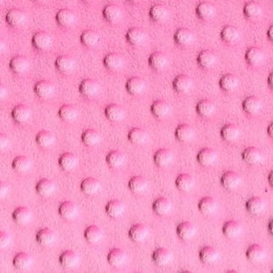 Minky Dimple Dot Soft Cuddle Fabric SEW Craft Sold by The Yard Pink