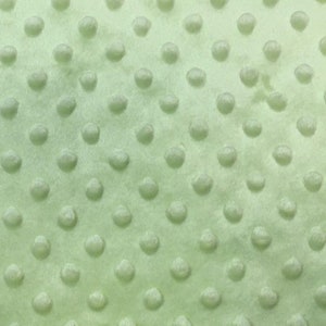 Minky Dimple Dot Soft Cuddle Fabric SEW Craft Sold by The Yard Asparagus