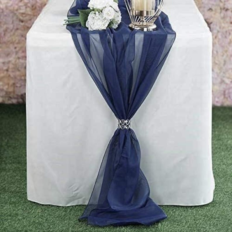 Chiffon Table Runner Extra Long Wedding Runners Holiday Etsy