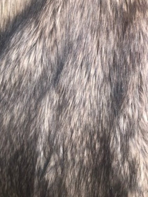 Husky 2 Tone Long Pile Shaggy Faux Fur Fabric By The Yard Can Etsy