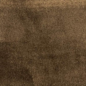 Minky Smooth Soft Solid Plush Faux Fake Fur Fabric Polyester- Sold by the yard. Brown