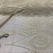 Geometric Diva Heavy Beaded On Mesh Fabric By The Yard Used For -Dress-Accessories-Bridal-Nightgown-Prom [White] main image 0