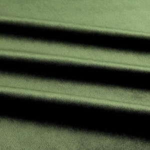 Upholstery Royal Velvet Fabric, 100% Polyester Upholstery Fabric (1 Yard, Moss Green)
