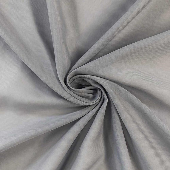 Light grey outlet chiffon fabric