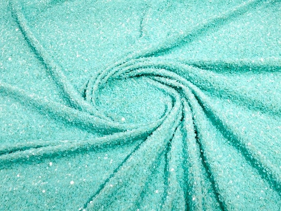 Spandex Neoprene Scuba Fabric Sold by the Yard. Turquoise 