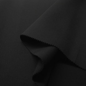 Spandex Neoprene Scuba Fabric Sold By The Yard. Black