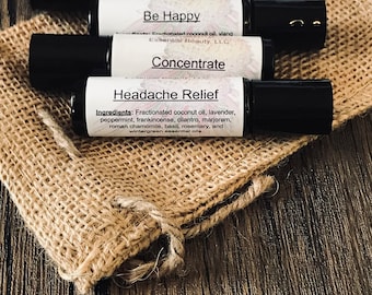 Roller balls, essential oils, oil blends