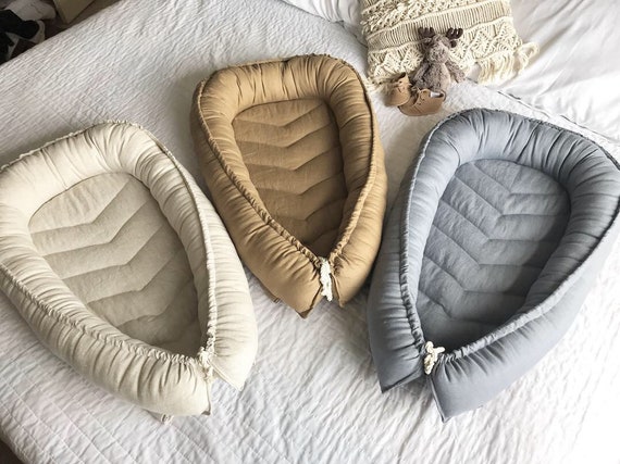 linen baby nest