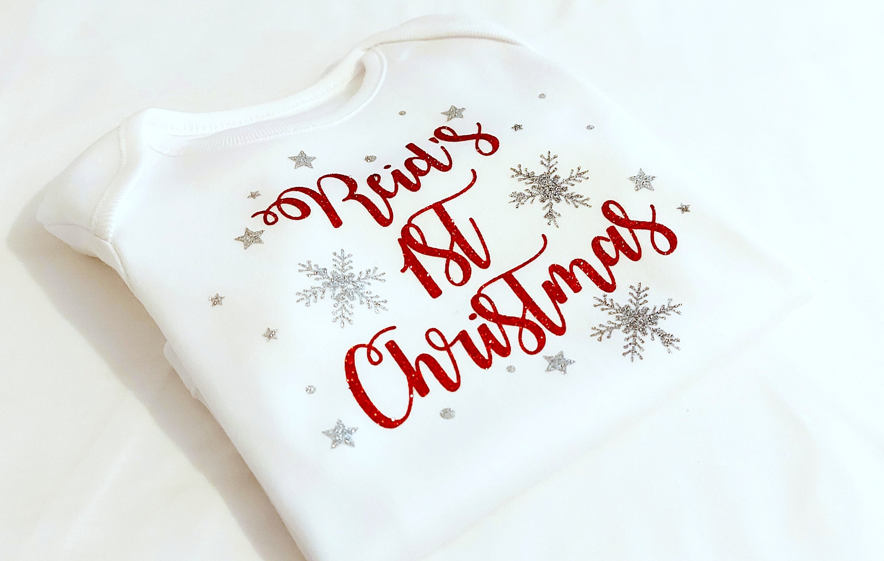 personalised my first christmas outfit