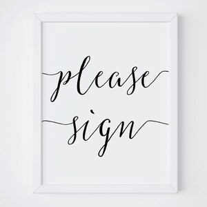Guestbook Sign, Please Sign, Printable Wedding, Polaroid, Wedding Signs, Guestbook Sign, Printable Guestbook