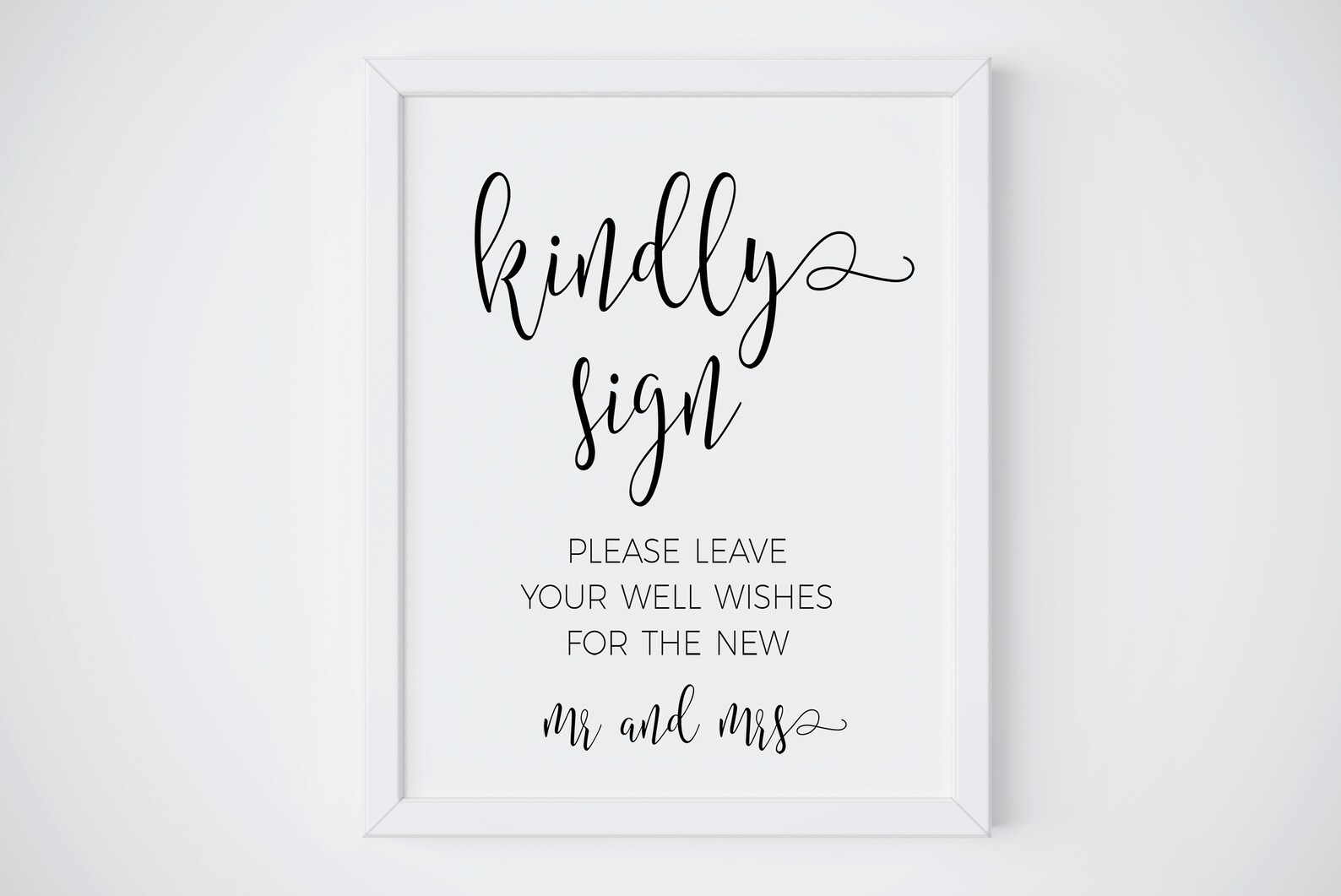 Kingly Reminder Sign Kindly Sign, Guestbook Sign, Printable Wedding, Polaroid, Wedding Signs ...