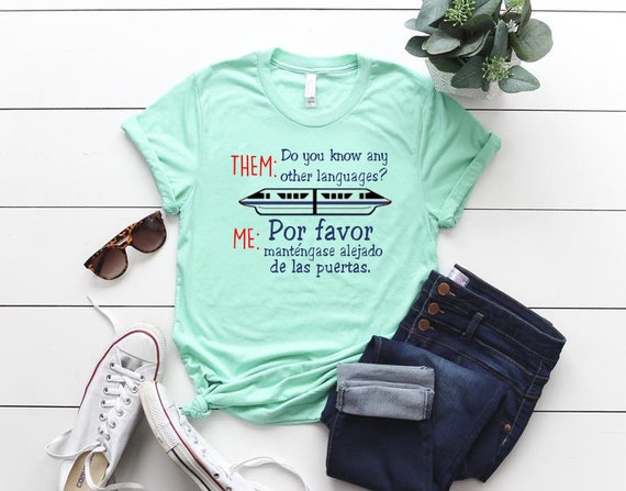 Please Stand Clear Of The Doors Shirt Disney Family Vacation Shirt Disney Shirts Monorail T Shirt Disney Spanish Shirt Disney 2019