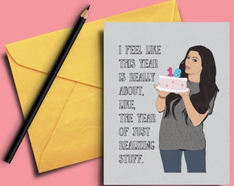 Kim Kardashian Card Etsy