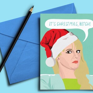 Cartão de Natal engraçado - Cartão de felicitações, Feriado, Natal, Amor, Melhor amigo, Namorada, Irmã, Filha, Gay, Enchedor de meia, Presente, Presente