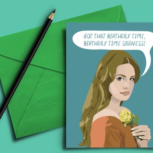 Carte de tristesse d'anniversaire - Impression, meilleur ami, Saint-Valentin, petite amie, fille, soeur, 20, 30, copain, cadeau pour elle, cadeau