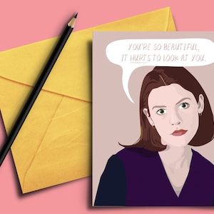 Carte Angela Love - Saint-Valentin, anniversaire, petit ami, meilleur ami, petite amie, soeur, épouse, années 90, 40e, Jordan Catalano, cadeau pour elle
