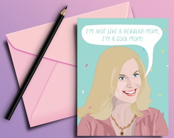 Cool Mom Funny Mother's Day Card - Best Friend, Birthday, Daughter, Son, Gift for Her, Birthday, Greeting, Sister, Wife, Sister, Mama, Love