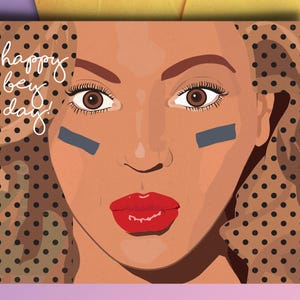Carte d'anniversaire Happy Bey Day, Saint-Valentin, Saint-Valentin, meilleur ami, petit ami, petite amie, soeur, pop art, 30e anniversaire, collègue, copain, amour