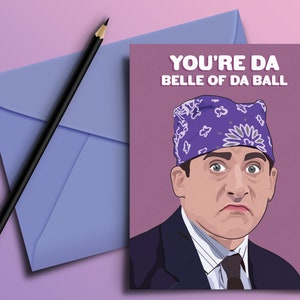 Tarjeta de felicitación divertida de Mike de la prisión: Día del padre, cumpleaños, hermana, novio, novia, Dwight, mamá, papá, amigo, esposa, esposo, hermano