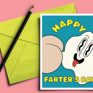 Father's Day "Farter's Day" Greeting Card - Dad, Husband, Funny, Pal, Best Friend, Son, Grandpa, Birthday, Brother, Gift for Him, Print, Pal