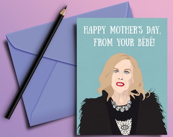 Moira Rose Funny Mother's Day / Birthday Card - Gift, Greeting, Bébé, Gift For Her, Daughter, Best Friend, Girlfriend, Boyfriend, David, Mom