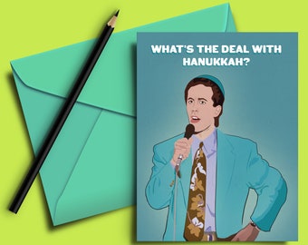 Hanukkah Card - Funny Greeting, Chanukah, Hannukah, Love, Mom, Dad, Boyfriend, Girlfriend, Pal, Jewish, Wife, Husband, Friend