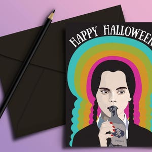 Poison Halloween Card - Spooky, Happy Halloween, Birthday, Best Friend, Girlfriend, Boyfriend, Print, Art, Sister, Goth, Gothic, Daughter