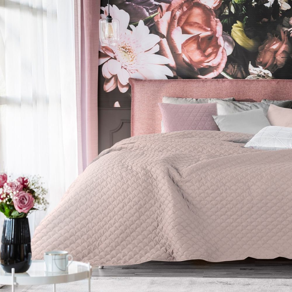 Pale Pink bedspread pink throw Bedspread UK Bedspread Etsy