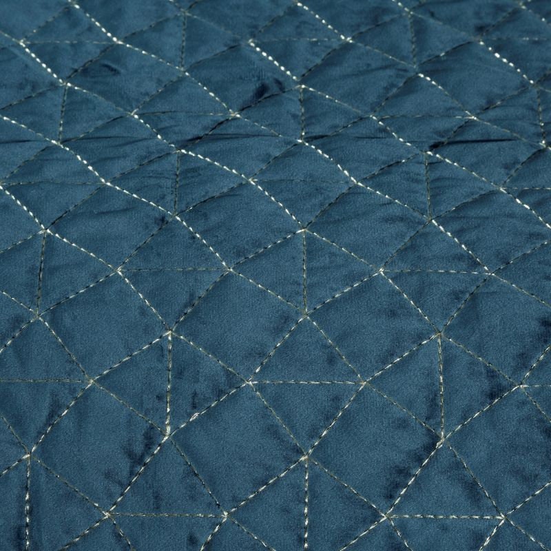 Large velvet navy bedspread Queen size bedspread Bedspread Etsy