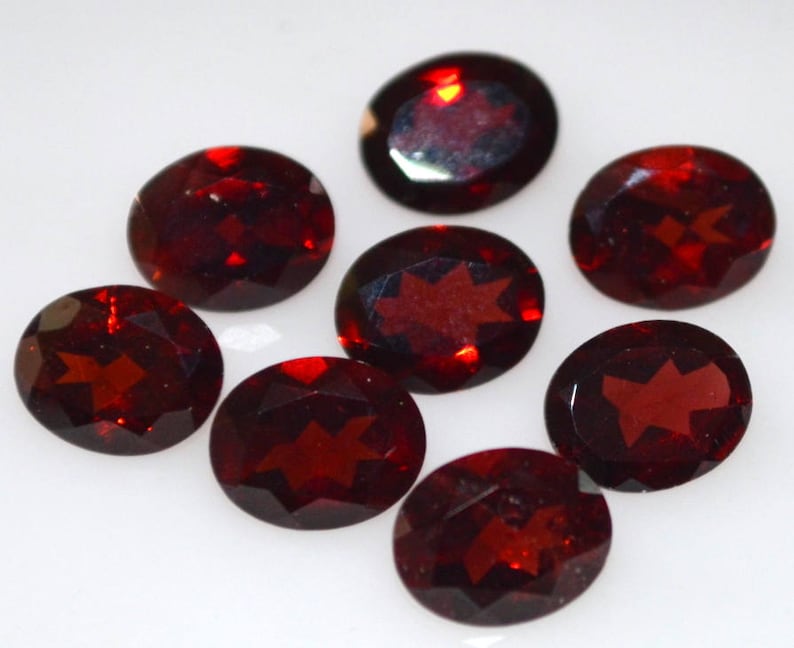 8x10 mm Natural garnet oval cut loose gemstone garnet oval AAA Quality