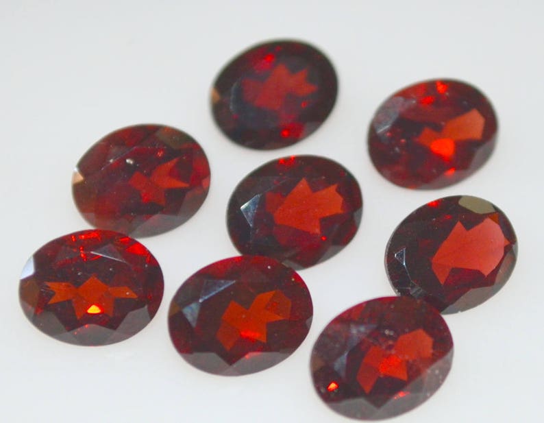 8x10 mm Natural garnet oval cut loose gemstone garnet oval AAA Quality