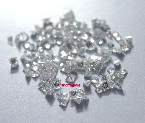 Natural White Diamond E G Color 150 Mm Princess Cut Diamond