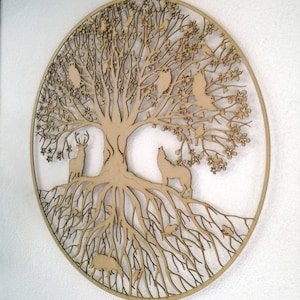 Tree of life with animals