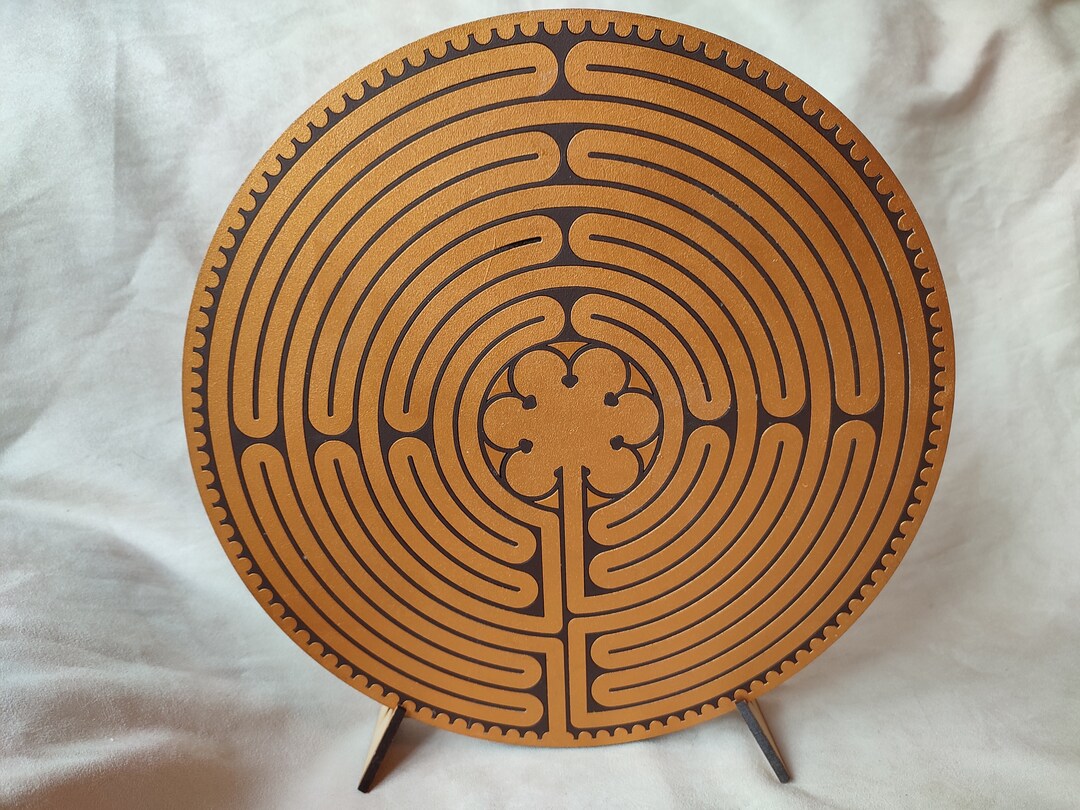 Chartres Labyrinth in Laser Cut Wood - Energy Cleansing and Well-being ...