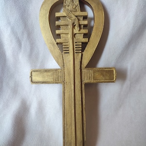 Croce Ankh con Djed, versione oro