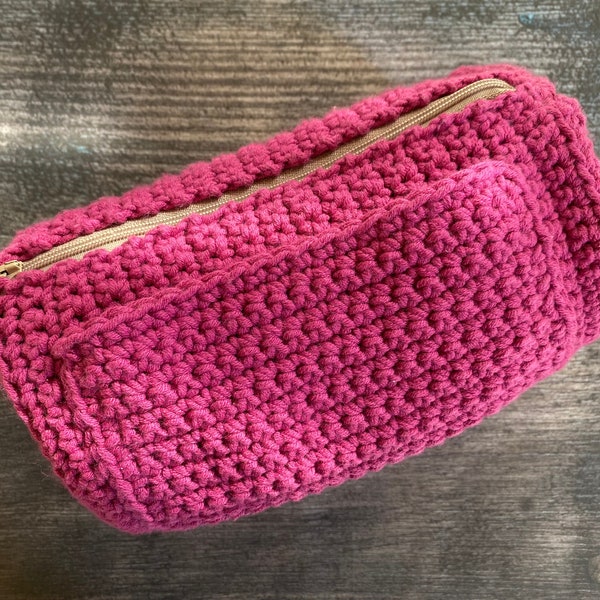 PATTERN -  Crochet Pencil Case - Pen Case - Hook Case - Makeup Bag - Digital Crochet Pattern - US Terms