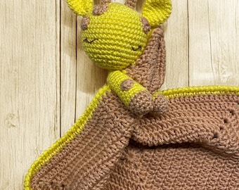 PATTERN - Gigi the Giraffe Lovey - Digital Crochet Pattern - US Terms