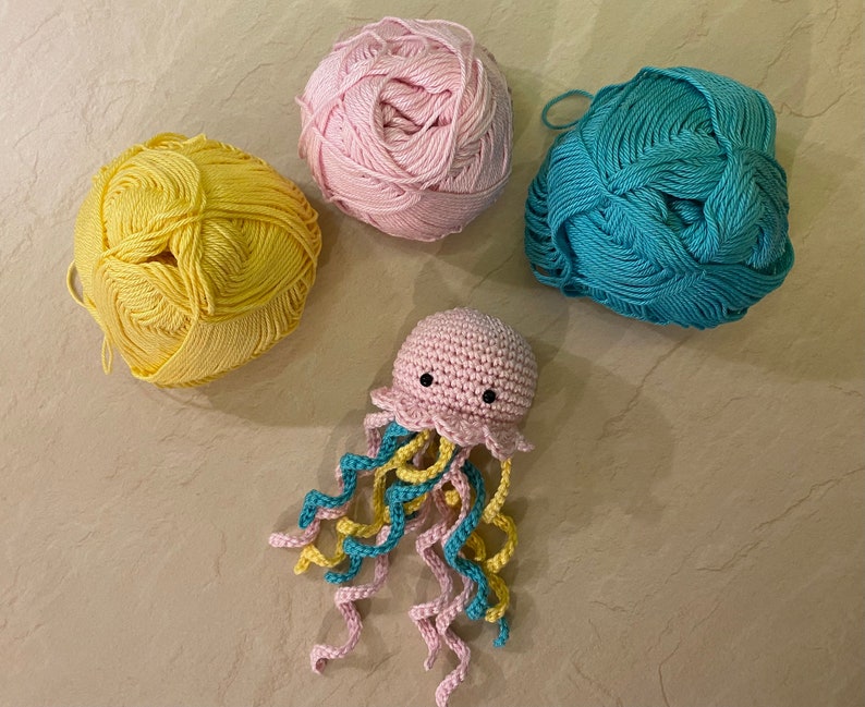 PATTERN Amigurumi Jellyfish Jayla the Jellyfish Digital Crochet Pattern US Terms image 1