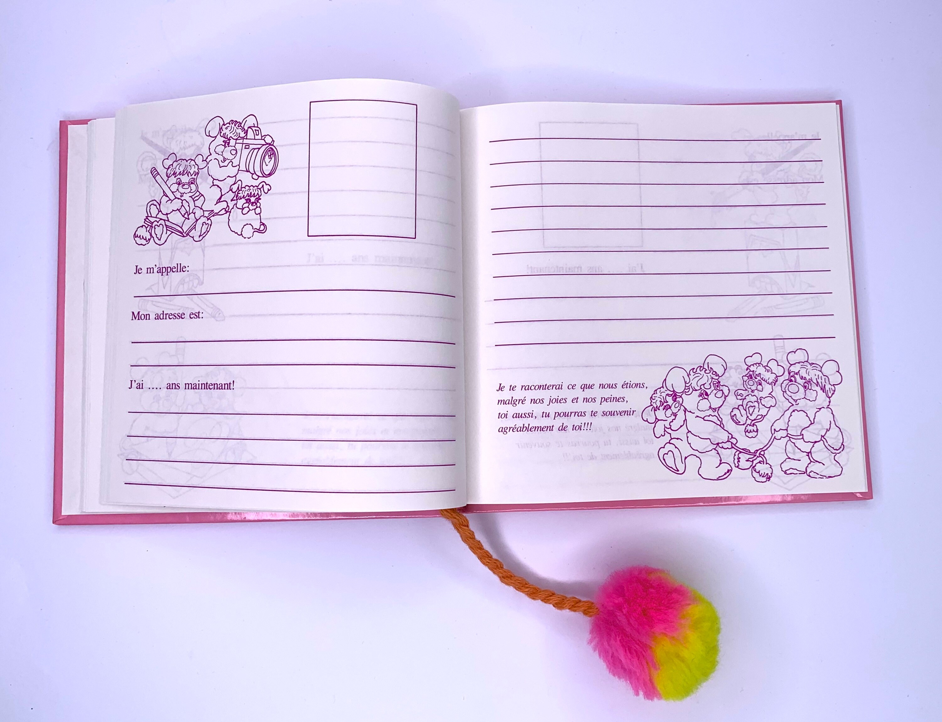 Popples Friendship Notebook 1987 Etsy UK
