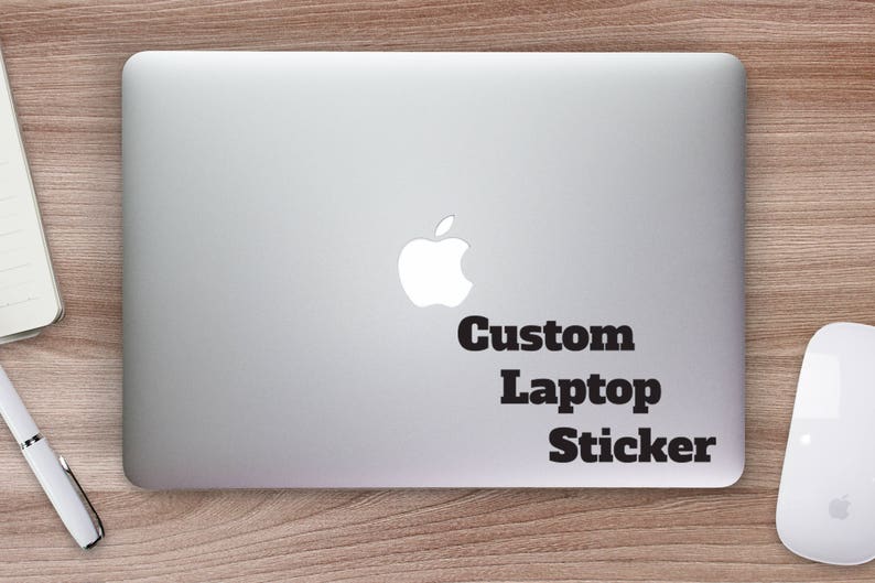 Custom Laptop Sticker Custom Laptop Decal Custom Die Cut Etsy
